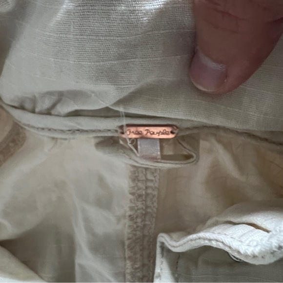 Free People Oversized Cotton Anorak Jacket Women's Size L - Picture 2 of 7